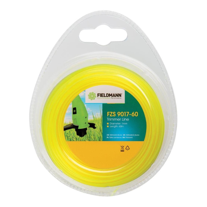 Fieldmann - Fio de substituição para corta-relvas de jardim 60m/1,0mm