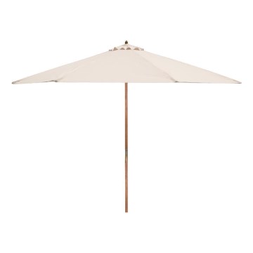 Fieldmann - Guarda-sol diâmetro 3 m creme/acácia