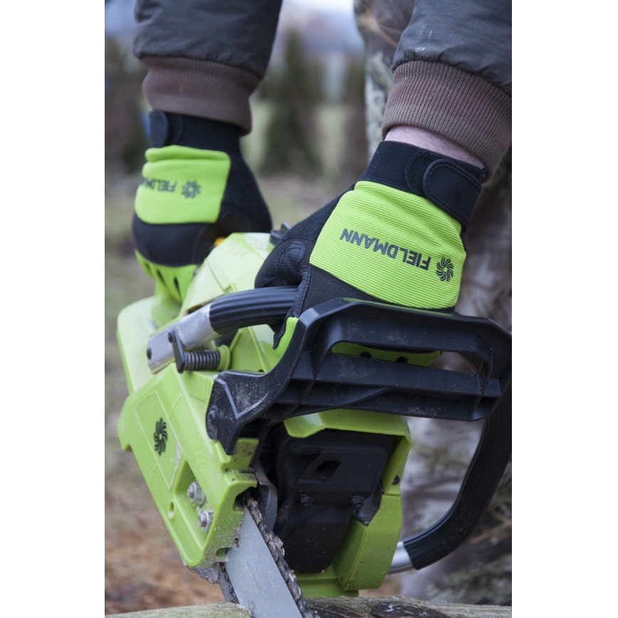 Fieldmann - luvas de trabalho XL preto/verde