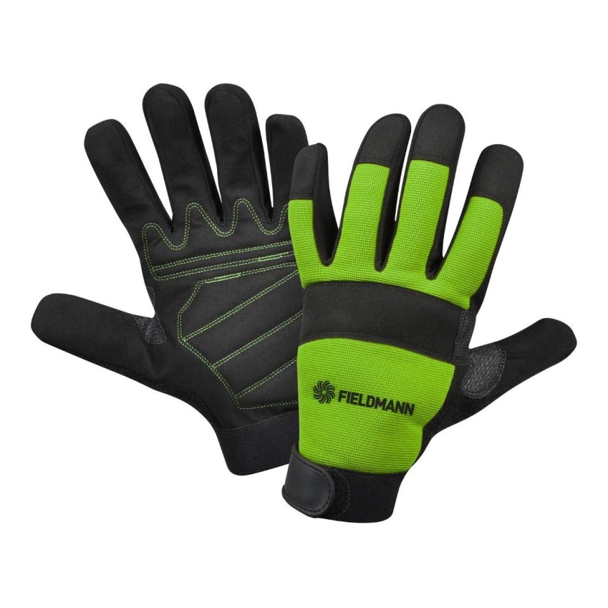 Fieldmann - luvas de trabalho XXL preto/verde