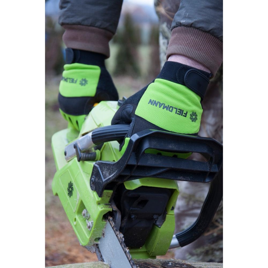 Fieldmann - luvas de trabalho XXL preto/verde