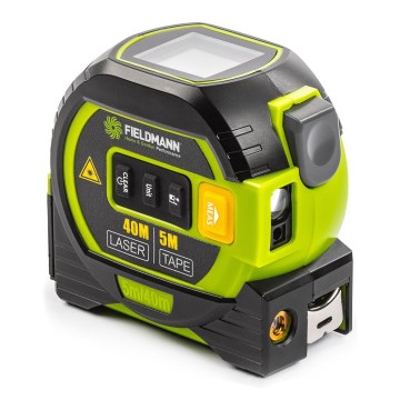 Fieldmann - Medidor de distâncias a laser com ecrã LED e medidor de precisão 2xAA