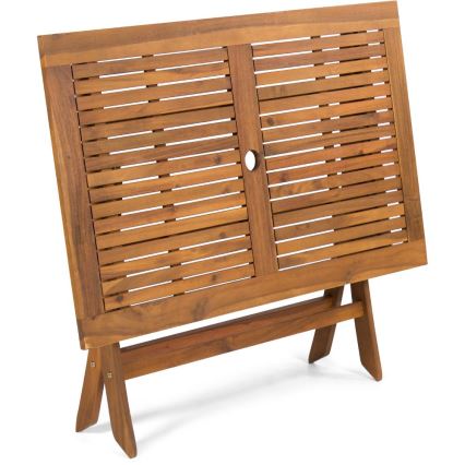 Fieldmann - Mesa de jardim dobrável 120x70 cm acácia