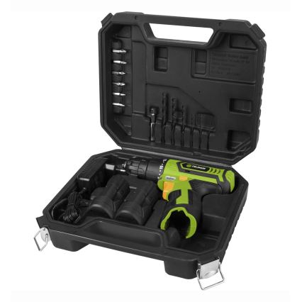Fieldmann - Parafusadeira a bateria com acessórios 12V 1300 mAh