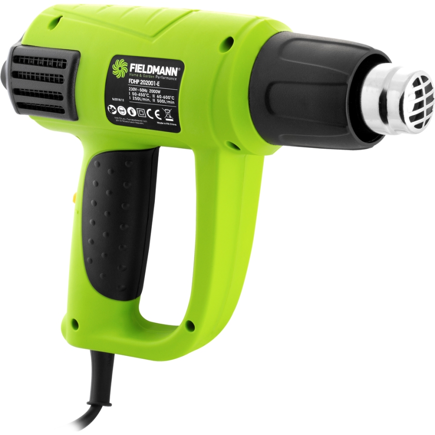 Fieldmann - Pistola de calor com acessórios 2000W/230V
