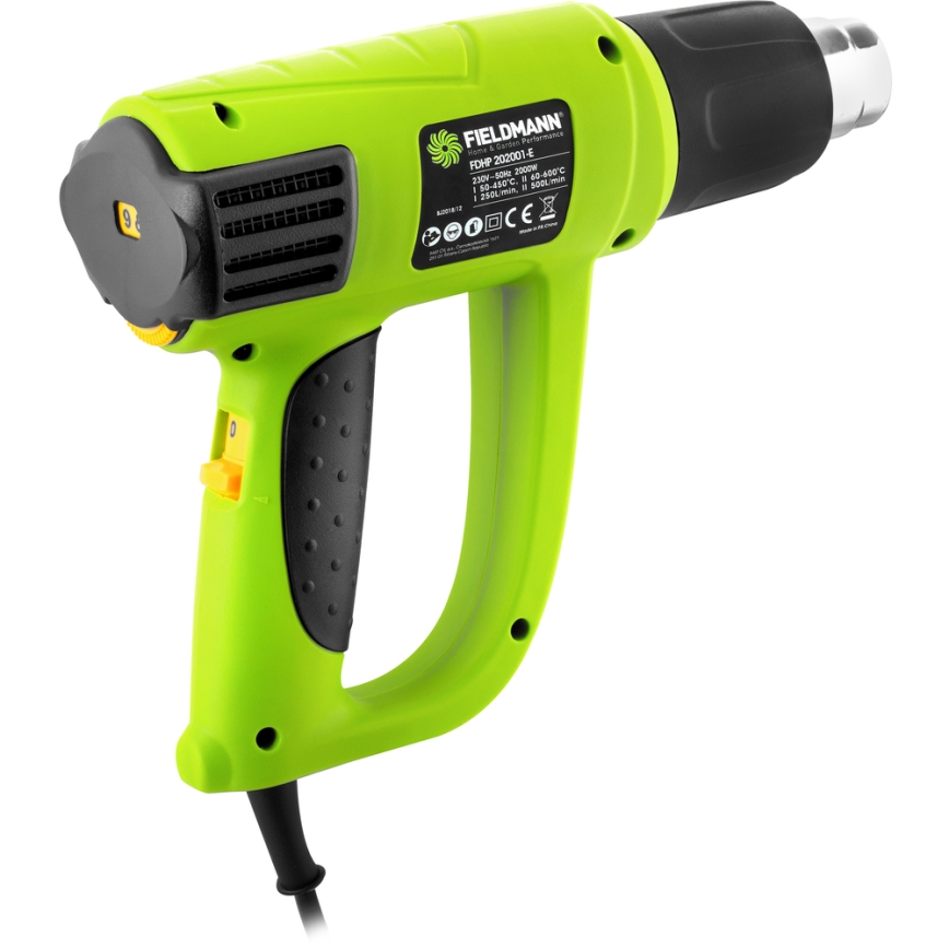 Fieldmann - Pistola de calor com acessórios 2000W/230V