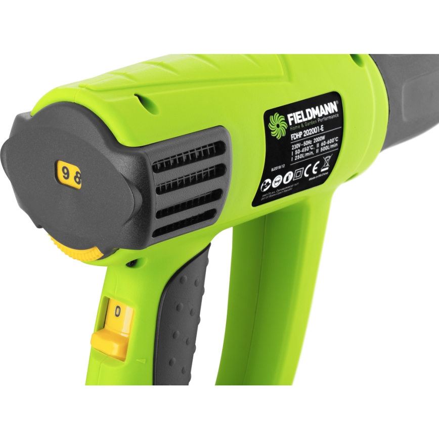 Fieldmann - Pistola de calor com acessórios 2000W/230V