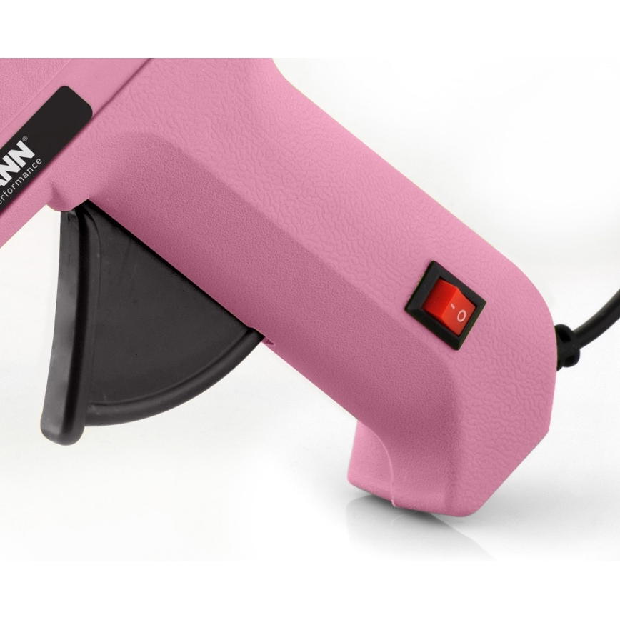 Fieldmann - Pistola de cola quente 100W/230V rosa