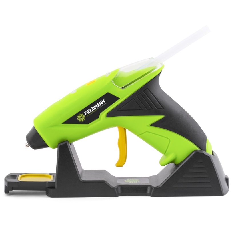Fieldmann - Pistola de cola quente sem fios 4V 1500 mAh verde