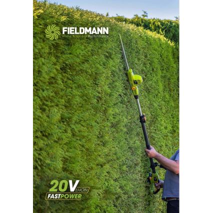 Fieldmann - Tesoura de sebe telescópica sem fios 20V
