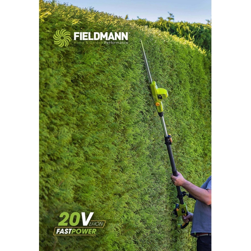 Fieldmann - Tesoura de sebe telescópica sem fios 20V