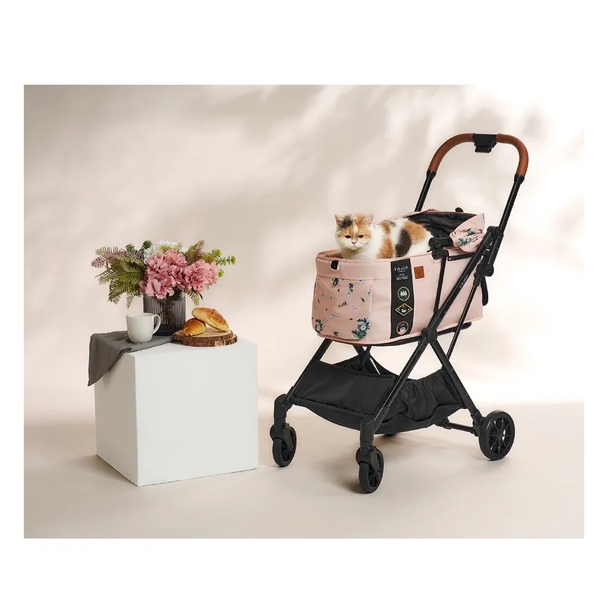 Fikago - Carrinho de passeio para cães e gatos FTG Artic Flor