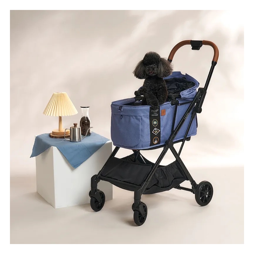 Fikago - Carrinho de passeio para cães e gatos FTG Blue Note