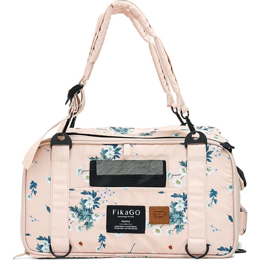 Fikago - Saco de transporte para cães e gatos TRUFFLE Artic Flower