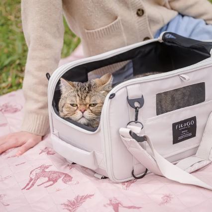 Fikago - Saco de transporte para cães e gatos TRUFFLE Artic Flower