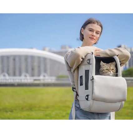 Fikago - Saco de transporte para cães e gatos TRUFFLE Artic Flower