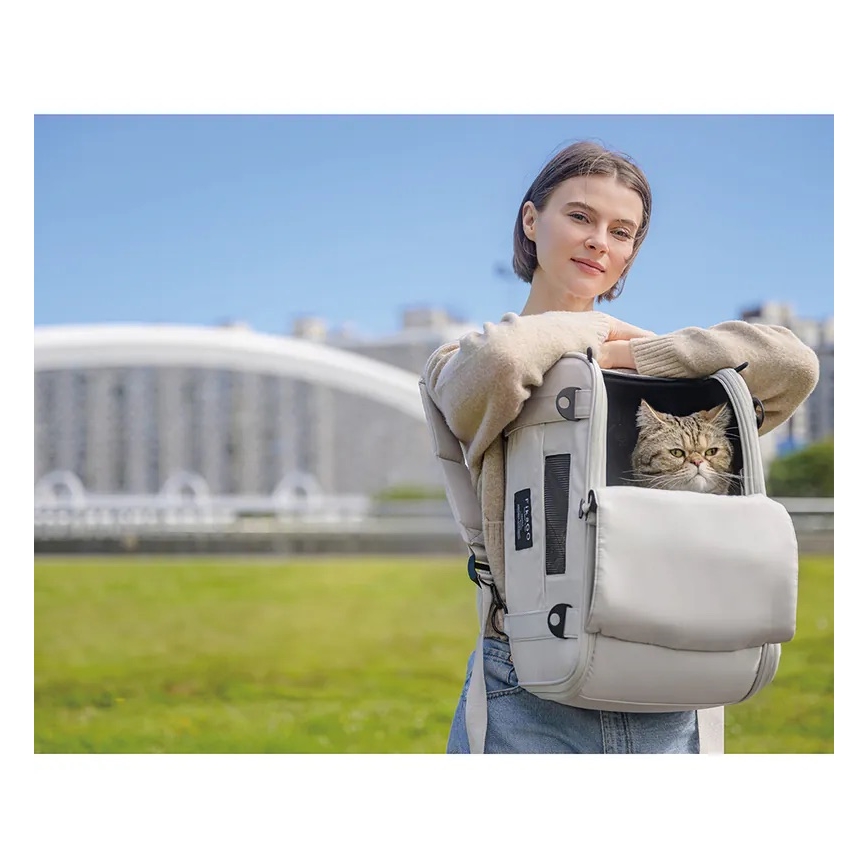 Fikago - Saco de transporte para cães e gatos TRUFFLE Artic Flower