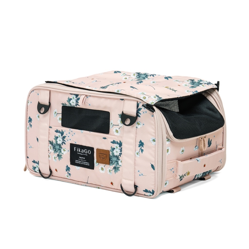 Fikago - Saco de transporte para cães e gatos TRUFFLE Artic Flower
