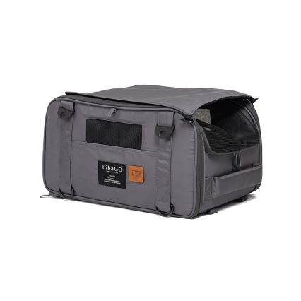 Fikago - Saco de transporte para cães e gatos TRUFFLE Cinzento
