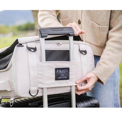 Fikago - Saco de transporte para cães e gatos TRUFFLE Creamy Cloud