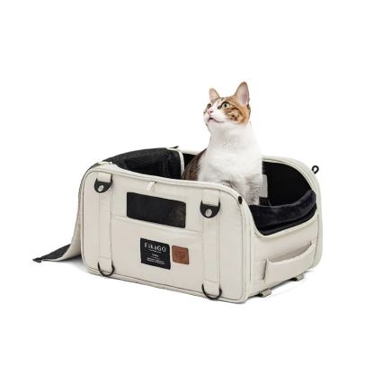 Fikago - Saco de transporte para cães e gatos TRUFFLE Creamy Cloud