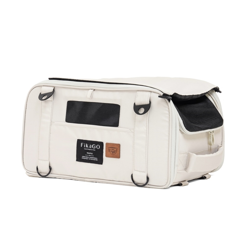 Fikago - Saco de transporte para cães e gatos TRUFFLE Creamy Cloud