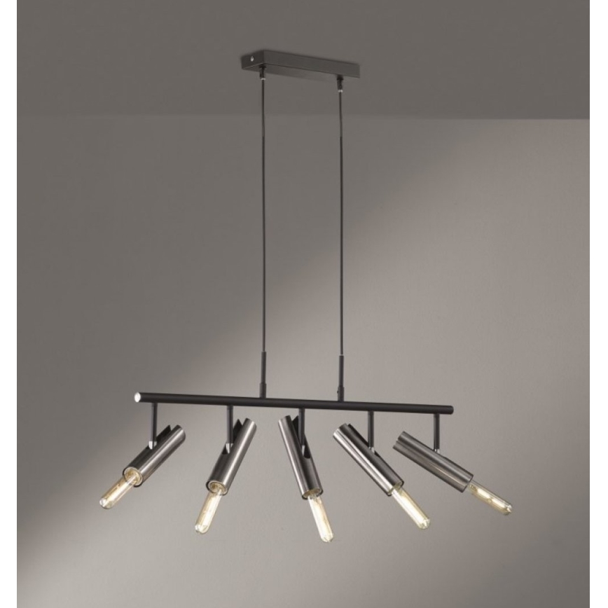 Fischer & Honsel 60369 - Candelabro suspenso DEAN 5xE27/25W/230V