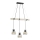 Fischer & Honsel 60798 - Candelabro suspenso STRAW 3xE27/40W/230V