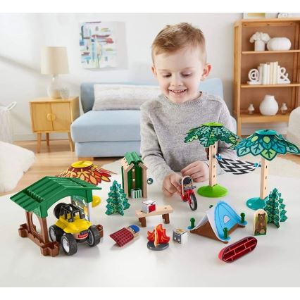 Fisher-Price - Conjunto de construção infantil Wonder Makers Camping
