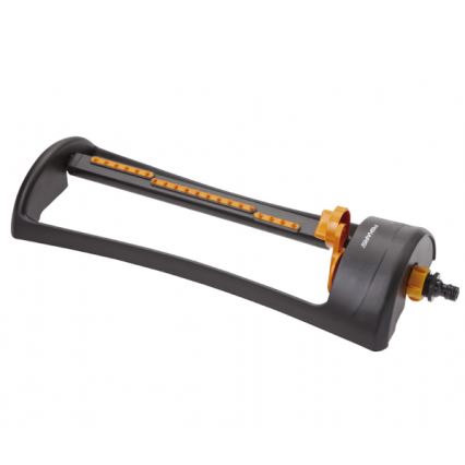 Fiskars - Aspersor de poupança de água com uma base metálica