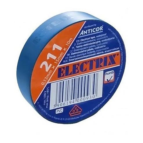 Fita isolante 10m, AZUL