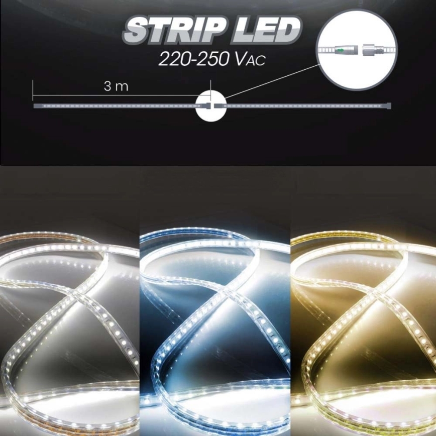 Fita LED EASY CONNECT LED/14,4W/230V 3m IP67 azul