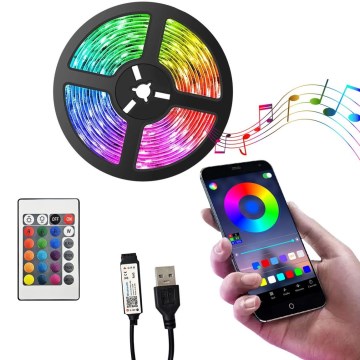 Fita LED Flexível com regulação LED/6W/5V USB 2 m + comando
