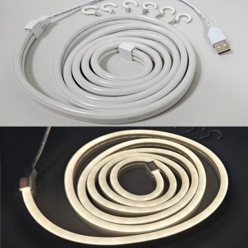 Fita LED Flexível NEON LED/5V USB 1,8 m branco