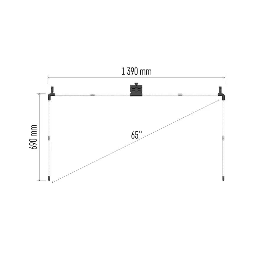 Fita LED RGBIC para TV GoSmart LED/24W/230V 65“