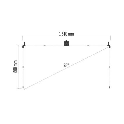 Fita LED RGBIC para TV GoSmart LED/24W/230V 75“