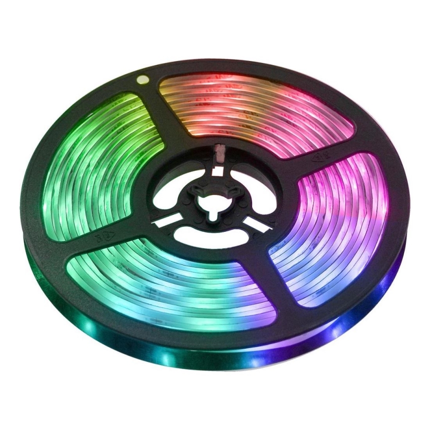 Fita LED RGBW com regulação inteligente 5m LED/230V Wi-Fi Tuya + comando