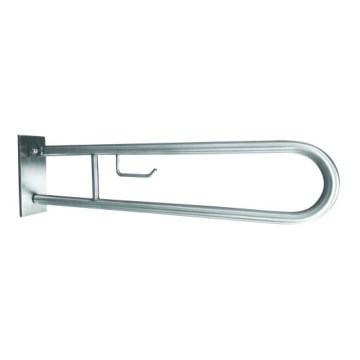 Fixador com suporte 10,3x25,3 cm aço inoxidável/prateado