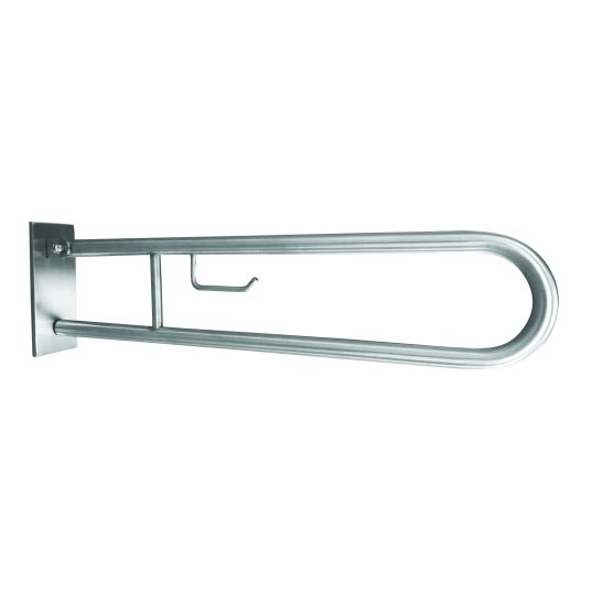 Fixador com suporte 10,3x25,3 cm aço inoxidável/prateado