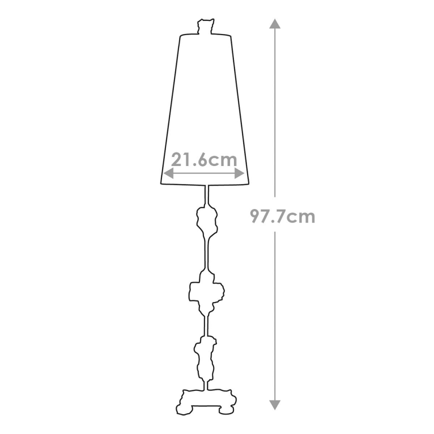 Flambeau - Candeeiro de mesa FRAGMENT 1xE27/60W/230V