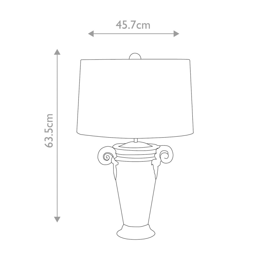 Flambeau - Candeeiro de mesa GALLIER 1xE27/60W/230V