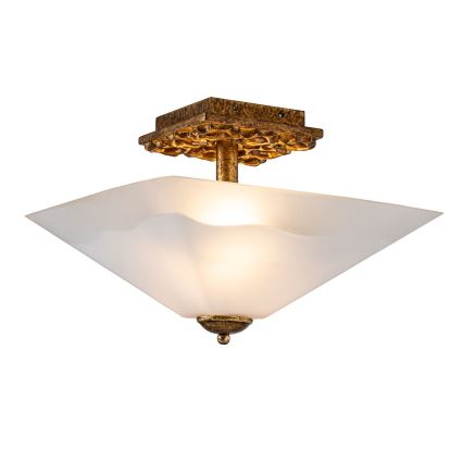 Flambeau STAR-F-S-DG - Candeeiro de teto STAR 2xE27/40W/230V, acabamento em cobre