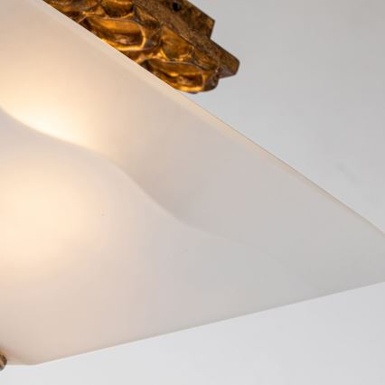 Flambeau STAR-F-S-DG - Candeeiro de teto STAR 2xE27/40W/230V, acabamento em cobre