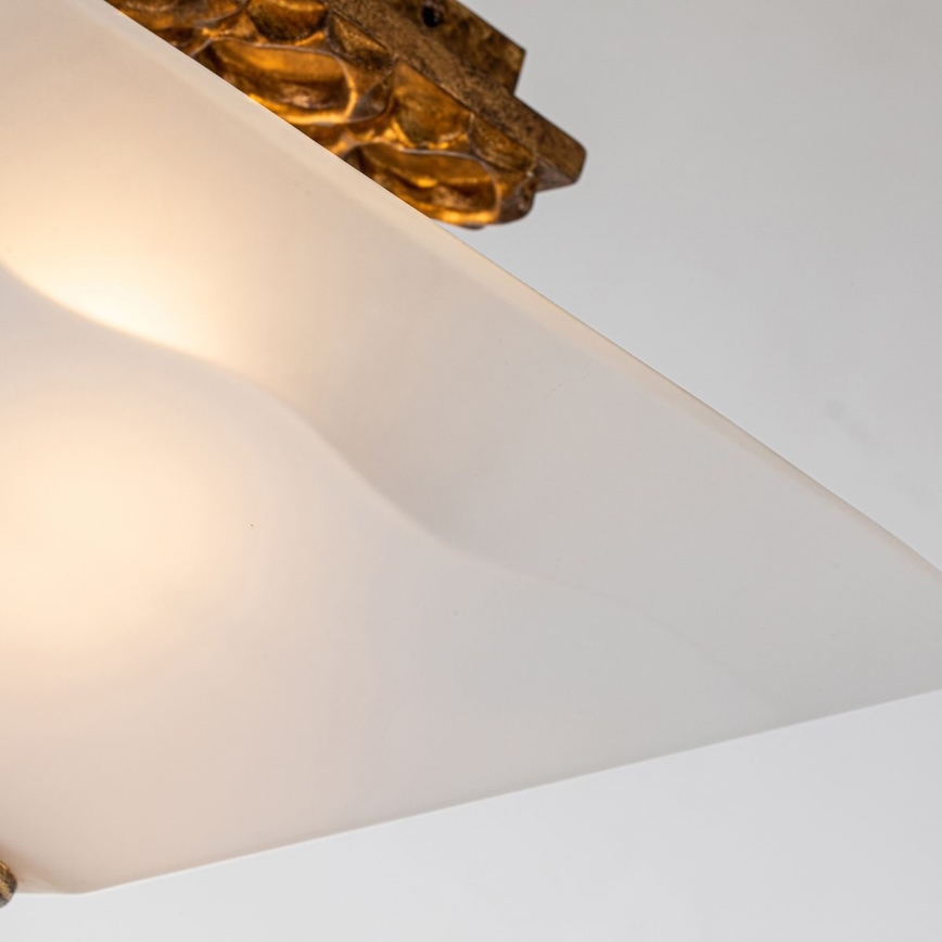 Flambeau STAR-F-S-DG - Candeeiro de teto STAR 2xE27/40W/230V, acabamento em cobre