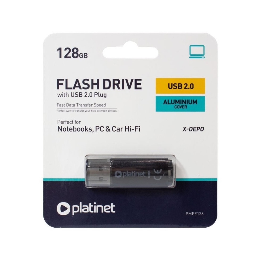 Flash Drive USB 128GB Preto