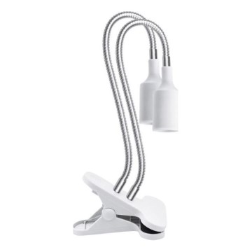 Flexível candeeiro de mesa com clipe para o cultivo de plantas PLANTY 2xE27/30W/230V branco