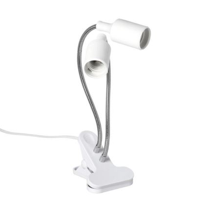Flexível candeeiro de mesa com clipe para o cultivo de plantas PLANTY 2xE27/30W/230V branco