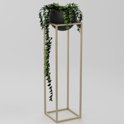 Floreira de metal 111,3x29 cm dourada