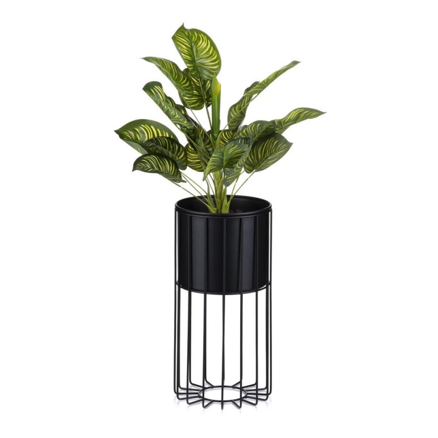 Floreira de metal LOFT 42x20 cm preto