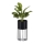 Floreira de metal LOFT 42x20 cm preto